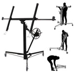 11ft Drywall Lifter With Rolling Casters Panel Hoist | Black