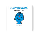 Mr Men & Little Miss Mr Perfect' Husband Father's Day Card Official Product