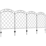 Fencing Panels 43in X 11.4ft Bed Border, Swirls