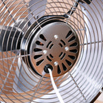 10" 2-speed Electric Fan W/ Safe Guard Anti-slip Feet | One Size | White