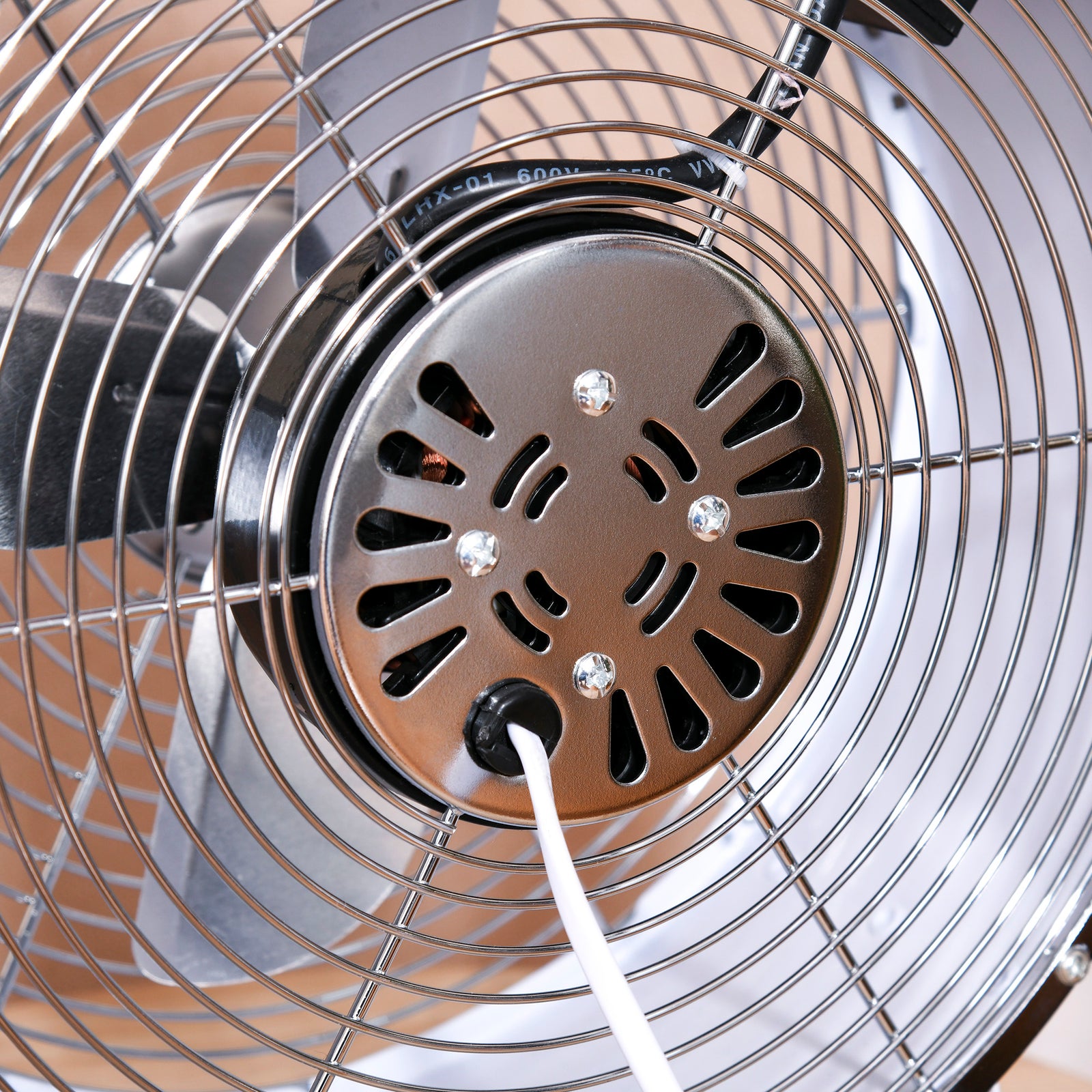 10" 2-speed Electric Fan W/ Safe Guard Anti-slip Feet | One Size | White