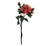 6 X 60cm Peony Artificial Flower Pink 6 Flowers 18 Buds