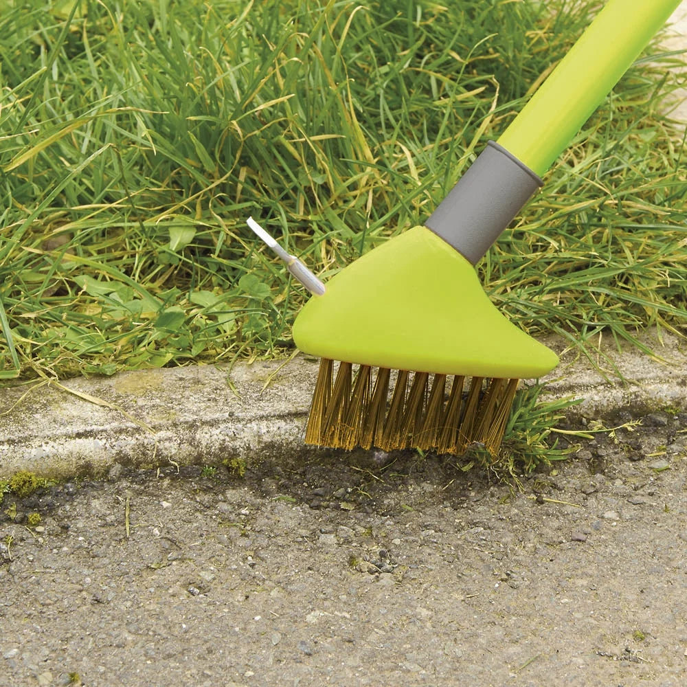 Garden_Gear Telescopic 3-in-1 Steel Brush & Weed Scraper