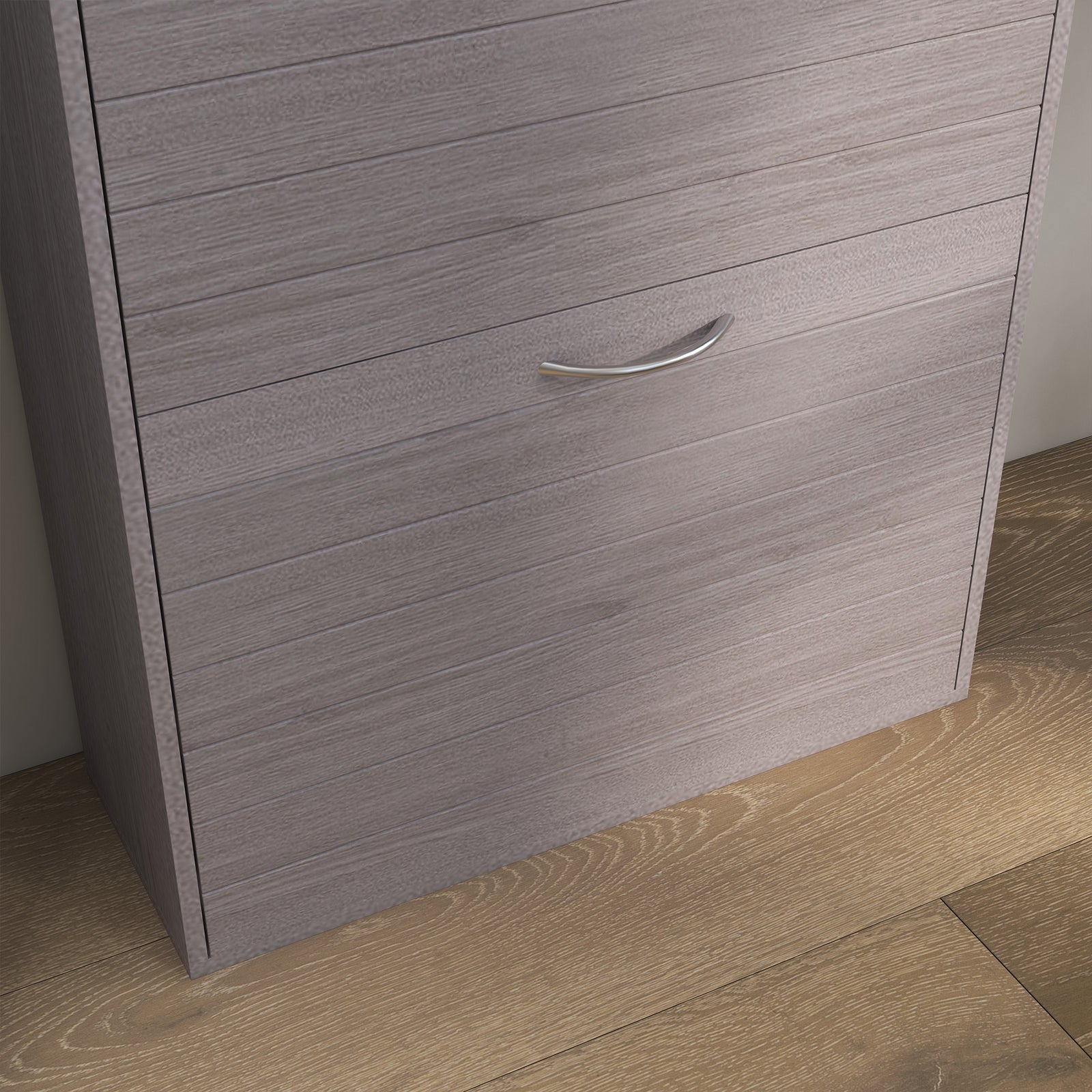 Slim Shoe Storage Cabinet With 3 Flip Drawers For 12 Pair | One Size