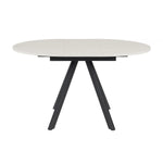 Indoor & Outdoor Living Harley Extendable Dining Table  With 4 Charlotte Velvet Chairs