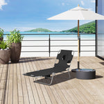 Chaise Lounge W/ Face Cavity & Arm Slots | Black