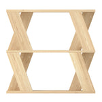 Levede Slim Side Table With Storage Shelf Sofa End  Accent Table Wooden 2 Tier