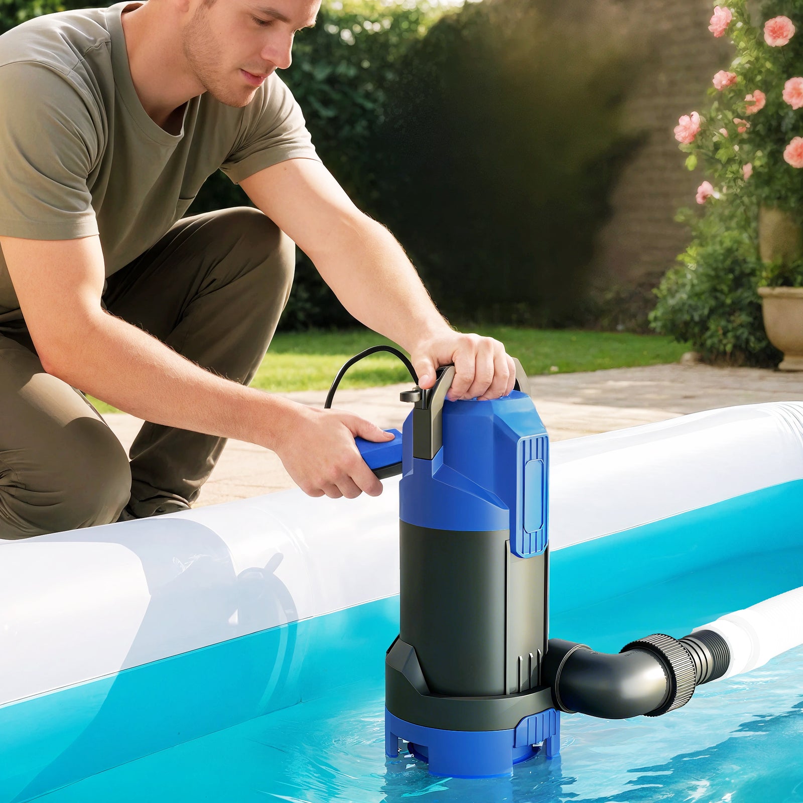 Water Pump With Float Switch, 20000l/h Electric Sump Pump