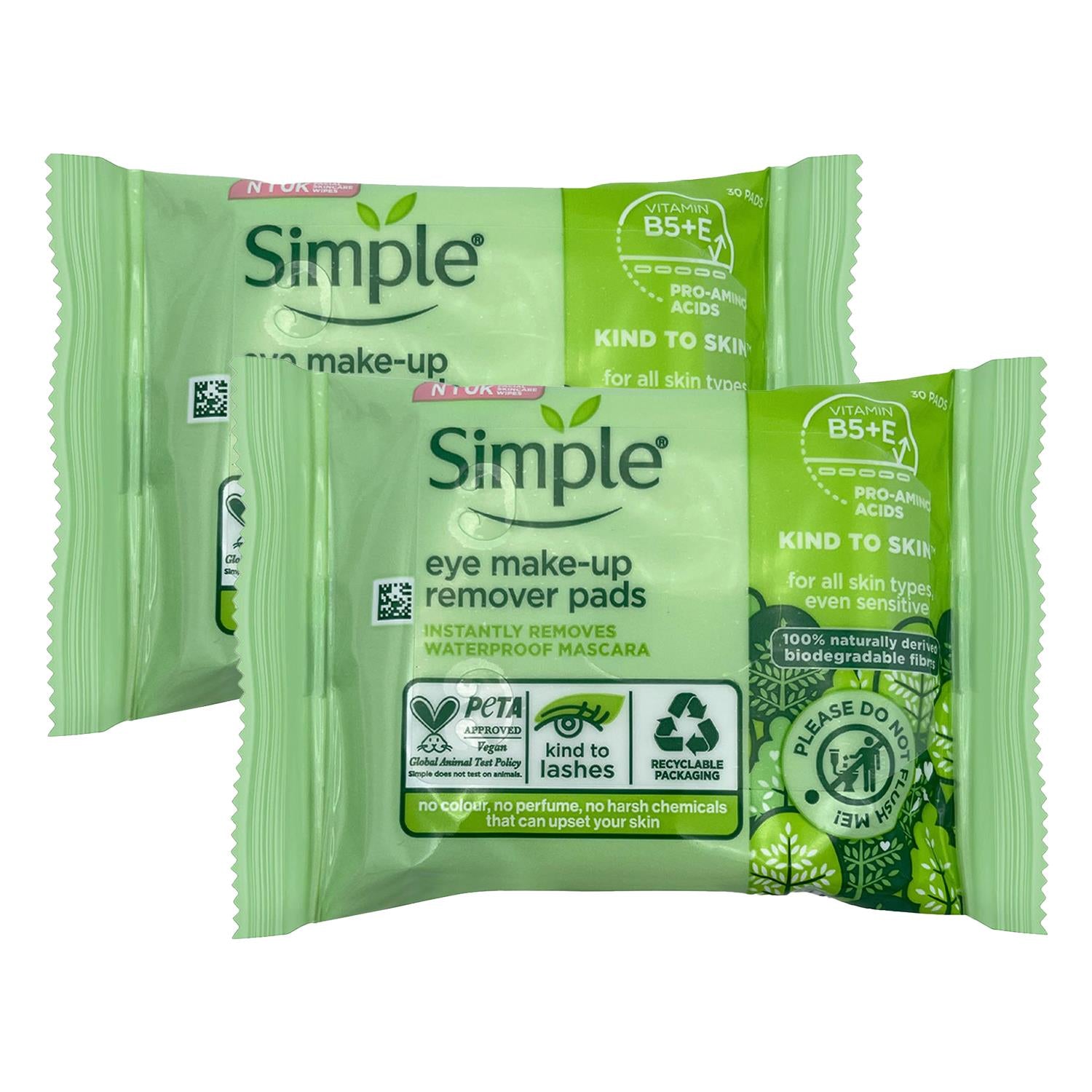 Kind To Skin Eye Make-up Remover Pads | Set-of-2