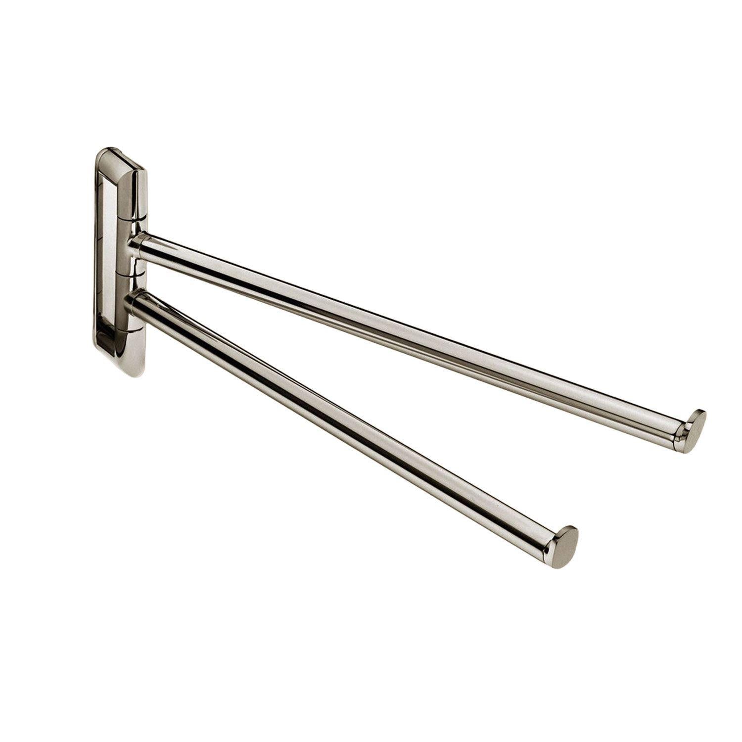 Double Towel Rail, Chrome, Micra Collection