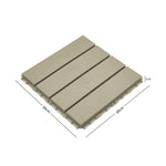 Polydeck Pvc Interlocking Decking Tiles | Set of 1 | Beige