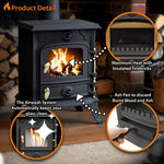 Cast Iron Multifuel Stove + Firewood Starter Kit | 5kw | Cast Iron