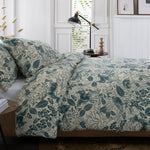 Hidden Forest Teal 100% Cotton Brushed Duvet Cover Set | Super King | Teal
