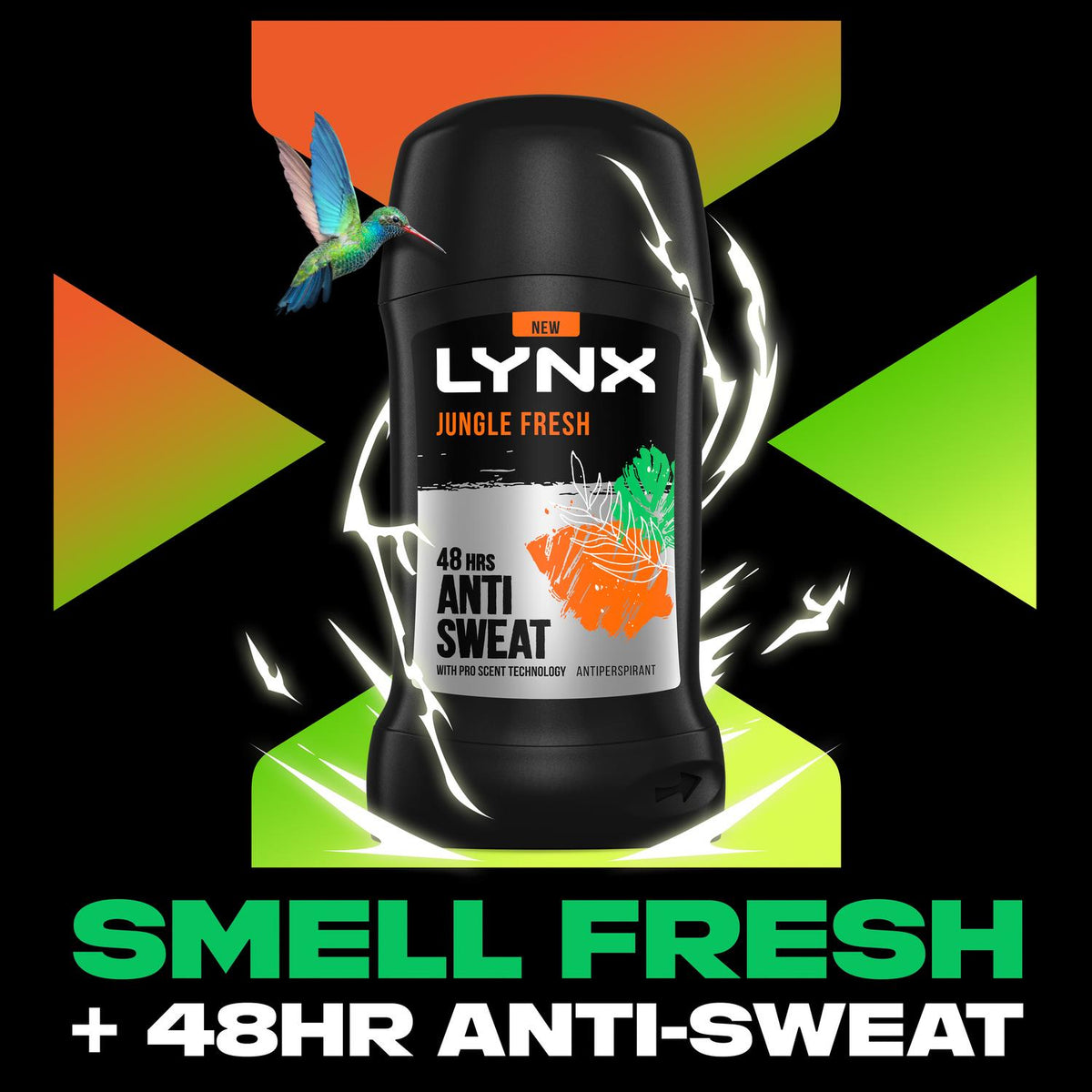 Antiperspirant Deodorant Stick 48h Odour Protection Jungle Fresh 50ml | Set of 24