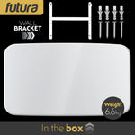 Wifi Curved Designer Electric Radiator Panel Heater White Wall Mounted Timer And Thermostat | White