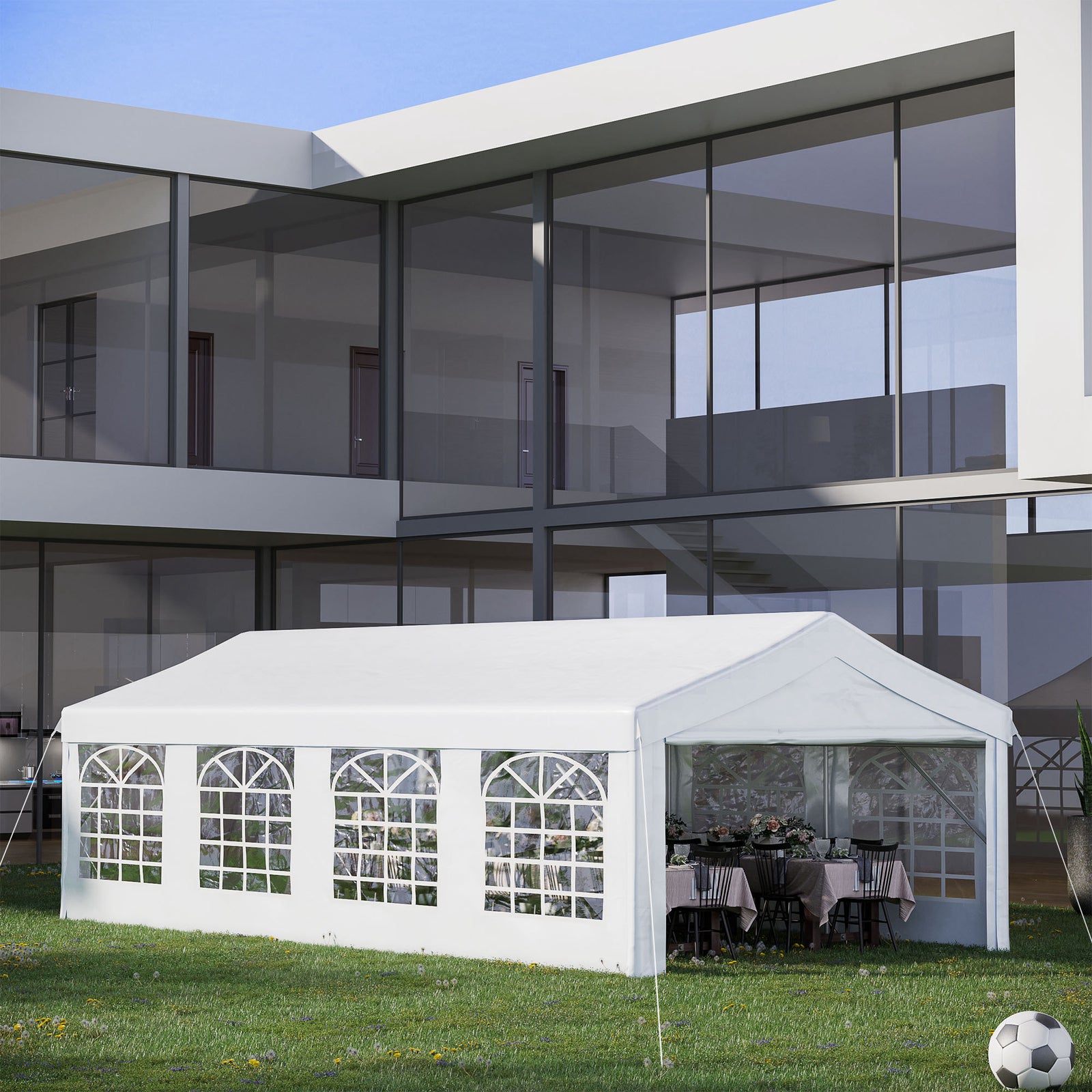 Garden Gazebo Portable Carport W/ Removable Sidewalls