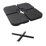 3m Large Banana Cantilever Patio Parasol For Outdoor Sunshade And Rain With A Cross Base And A Square Base