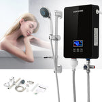 6kw Black Instant Electric Water Heater – Touch Control, Space-saving, Safe & Efficient With Shower Kit
