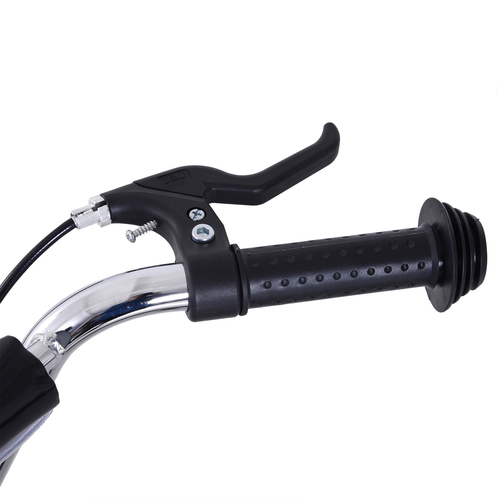Teen Scooter Adjustable Height Dual Brakes Rubber Wheels Kickstand | Black