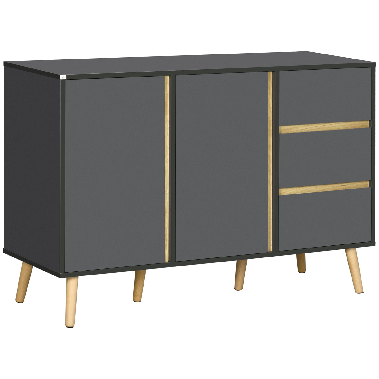 Sideboard Kitchen Cupboard Adjustable Shelves Double Doors