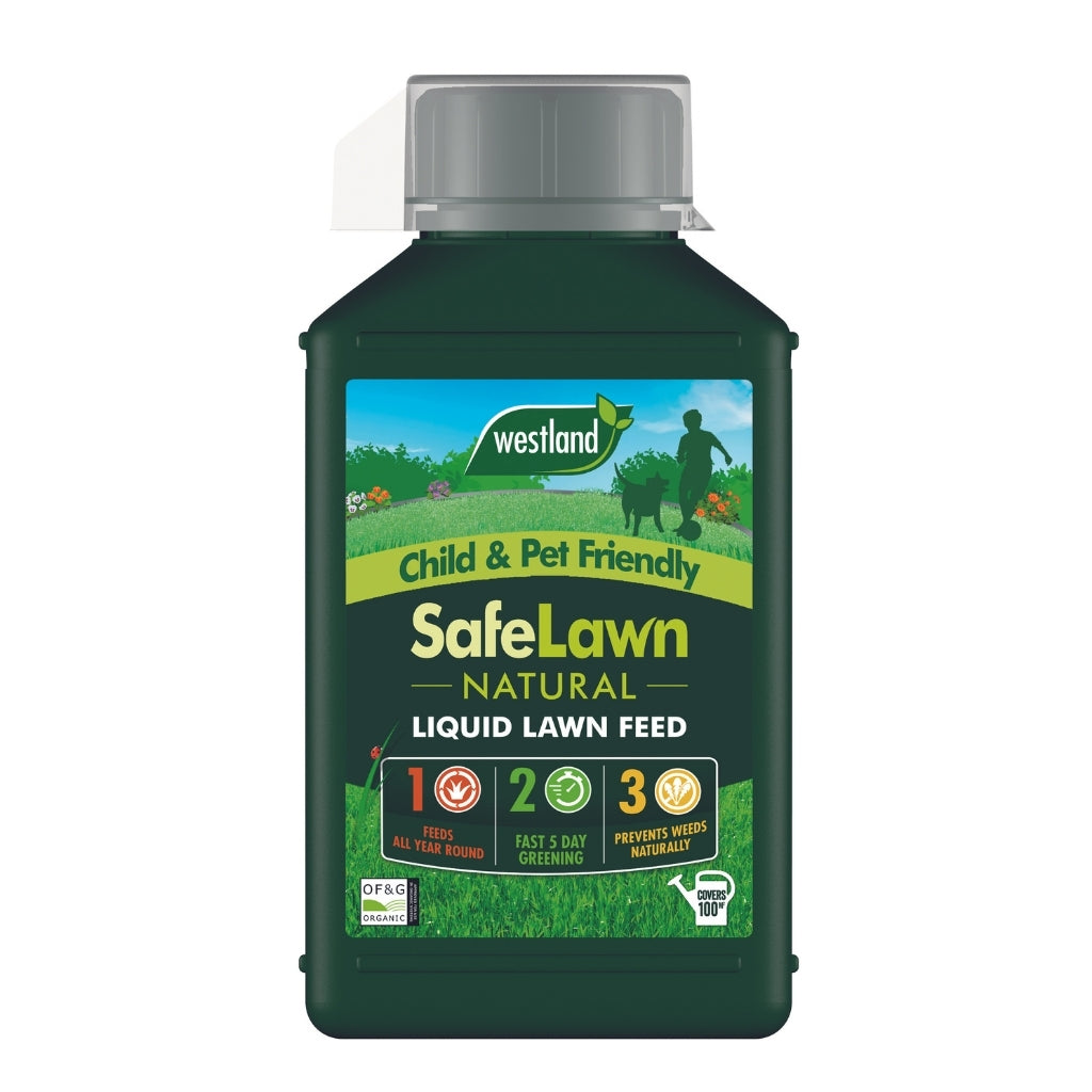 Safelawn Liquid Lawn Feed - 100% Natural Organic Child & Pet Safe | 1L