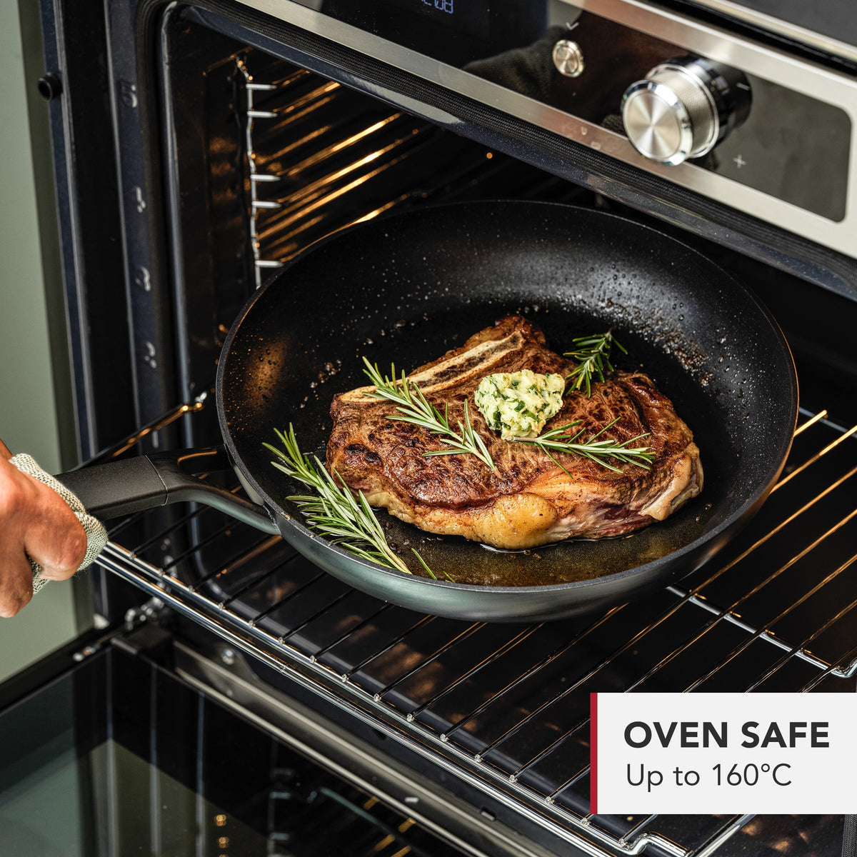 KitchenAid Cookware Forged Aluminium Round Grillpan, 28cm
