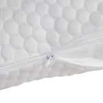 Bamboo Fiber Fabric Shredded Memory Foam Adjustable Medium Bed Pillows | Queen