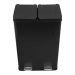 60l Dual Pedal Bin | Black