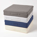 Cotton Orthopaedic Foam Armchair Booster Cushion | 50cm x 50cm | Charcoal Grey