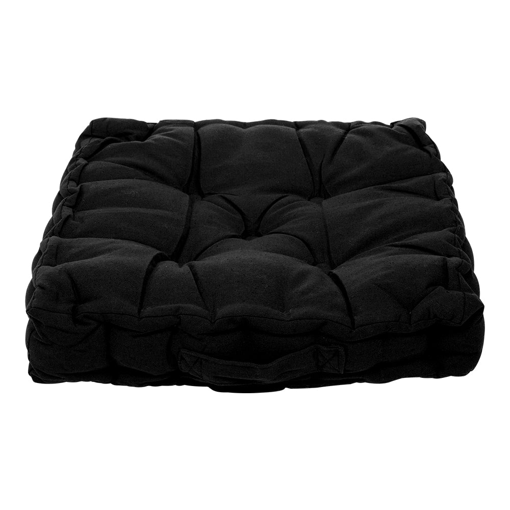 45cm Square Chair Seat Cushion Pad With Handle | Black