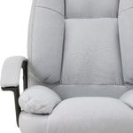 Linen Office Chair With High Back, Adjustable Gas Lift, 360° Swivel & Armrests