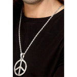 60s Peace Sign Hippie Medallion