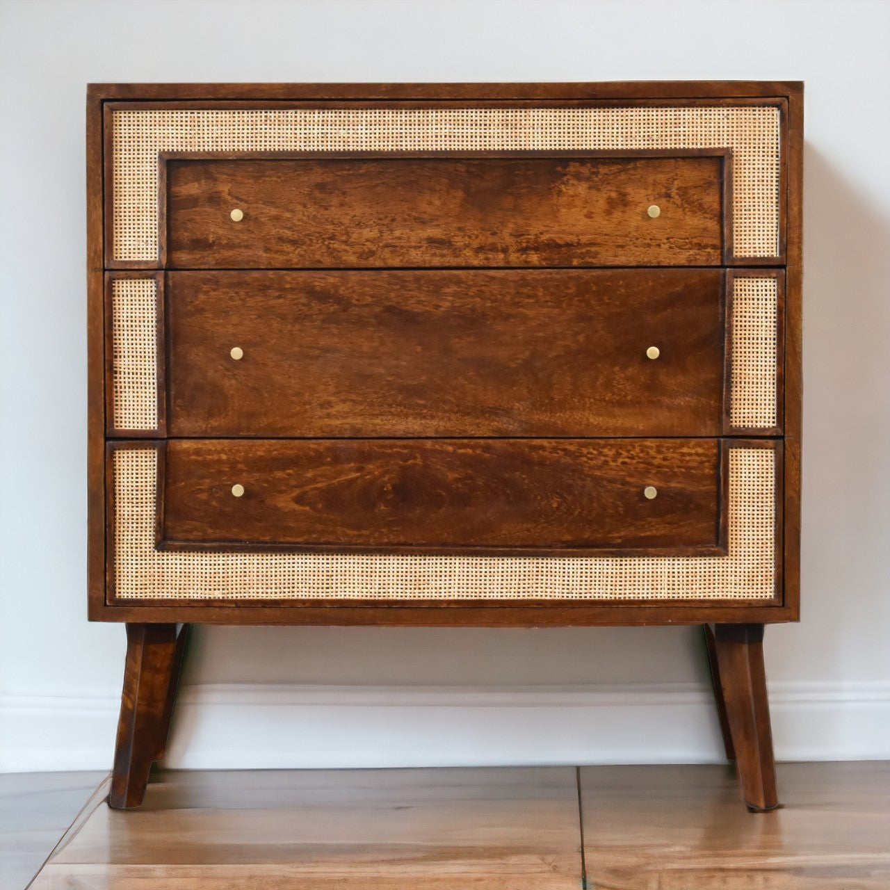 Solid Mango Wood Close-knit Chestnut Chest