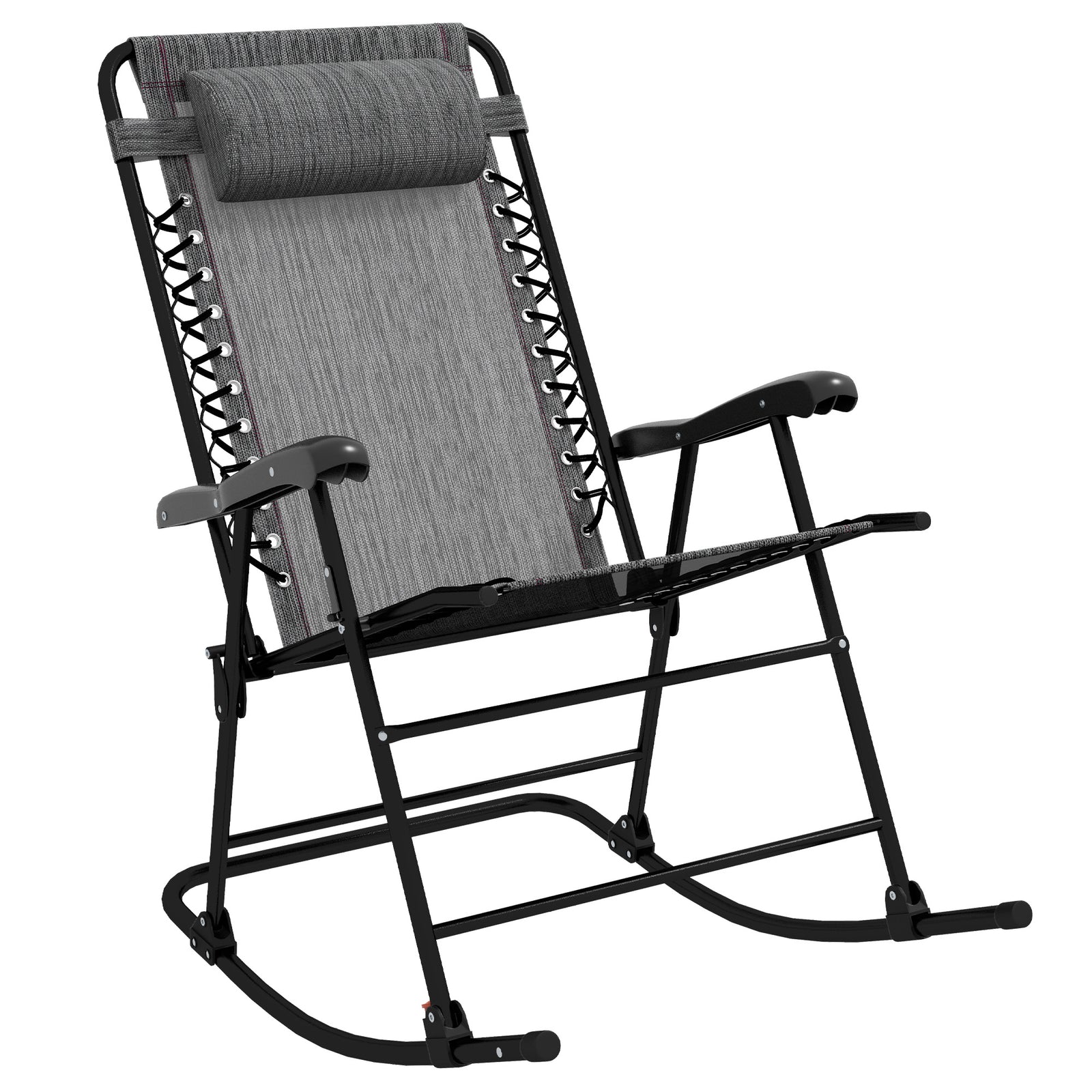 Folding Rocking Chair Zero Gravity With Headrest