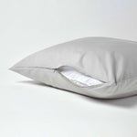 Continental Egyptian Cotton Pillowcase 200 Tc | 60cm x 60cm | Silver Grey
