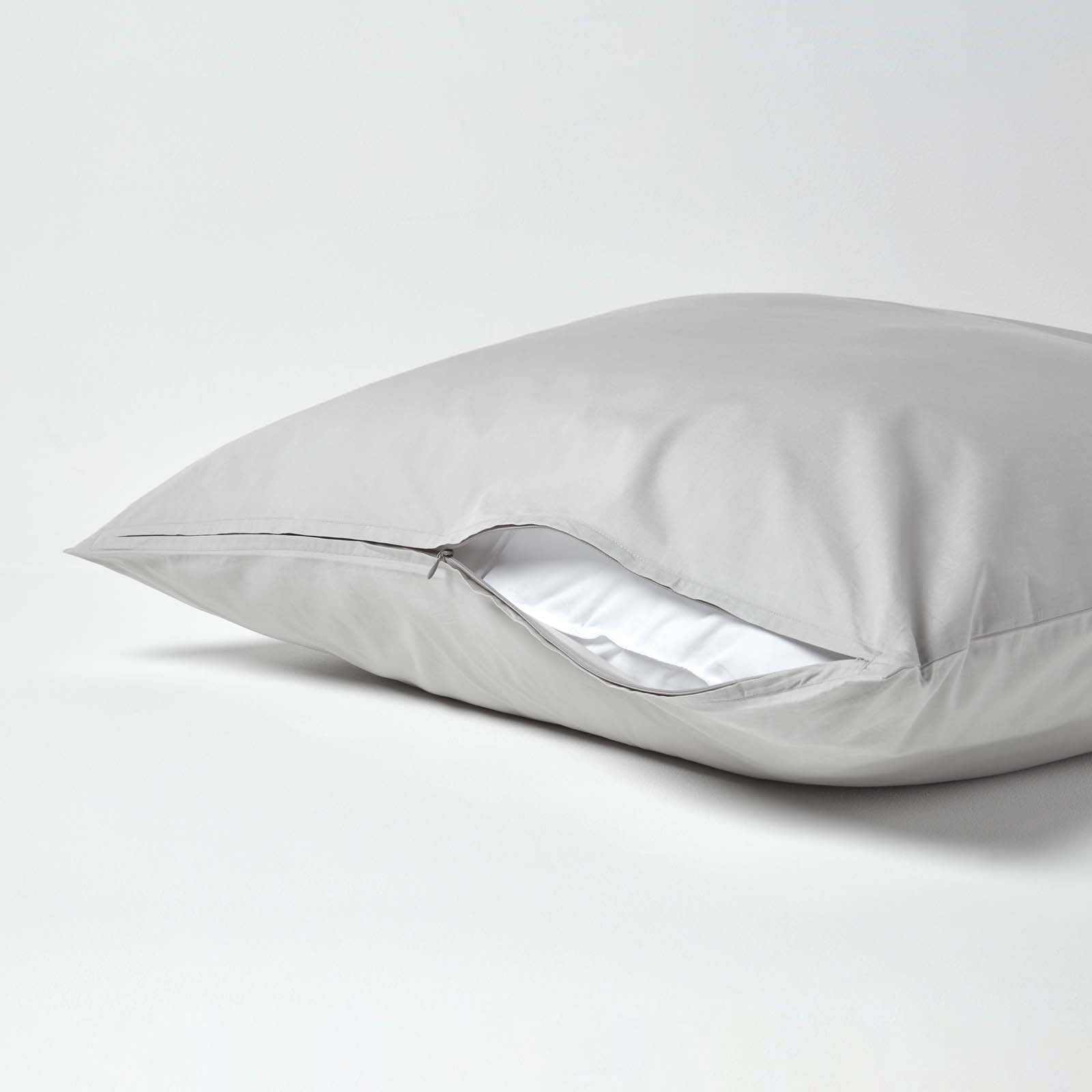 Continental Egyptian Cotton Pillowcase 200 Tc | 60cm x 60cm | Silver Grey