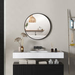 60x60/70x70cm Round Bathroom Mirror Modern Wall Mirror | Large | Black