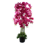150cm Giant Pink Orchid Plant - Artificial - 189 Flowers Real Touch