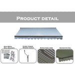 Easy Fit Berkeley Awning - Grey And White | 3.5m | Berkeley (Grey & White)