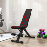 Foldable Weight Bench With 6-level Backrest, Leg Extension
