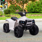 6 V Kids Ride On Cars Electric Atv For 18-36 Months Toddlers | White