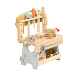 43pcs Wooden Pretend Play Kids Tool Bench Set Montessori Toys