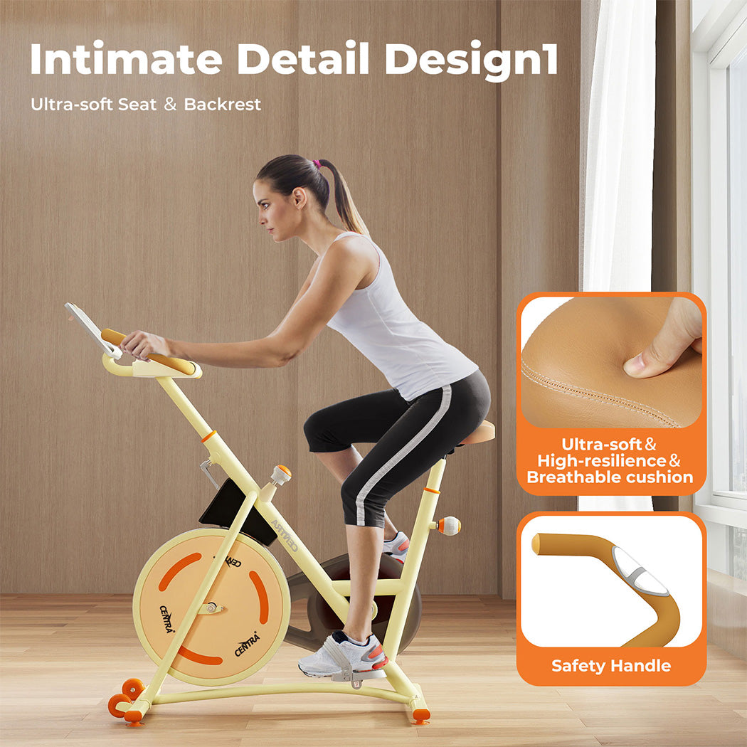 Centra Magnetic Exercise Bike 120kg Indoor Spin Bike With Lcd Display And App