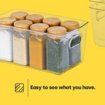 Livivo Set Of 3 Clear Multi Purpose Storage Tubs With Handles