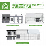 Wooden Chicken Coop W/ Nesting Box For 2-4 Chickens, 100 X 86 X 100cm