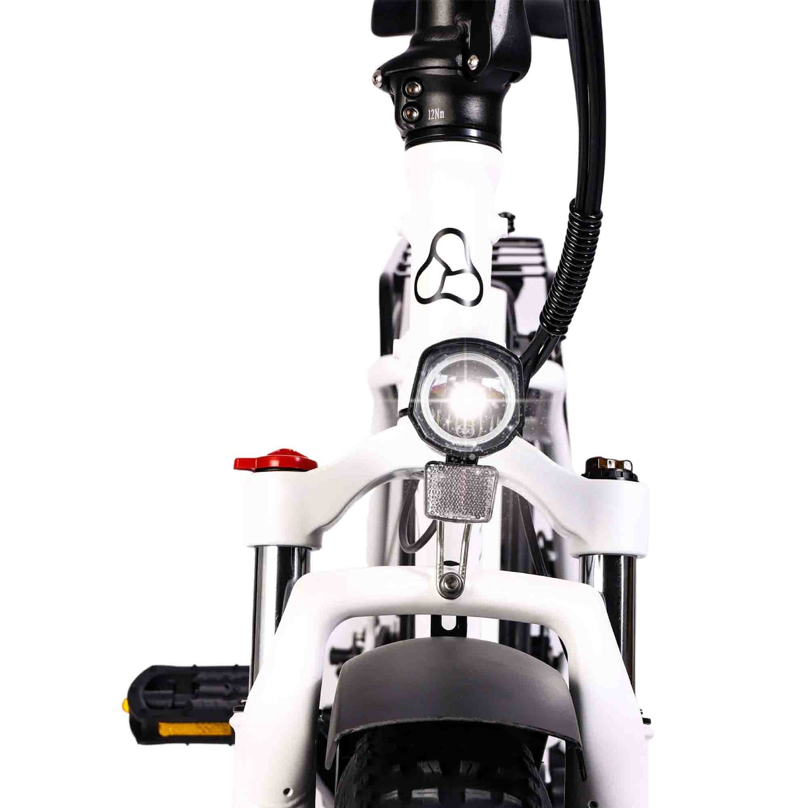 Vester Step 2025 Folding Bike - Fat Tyre E-bike | White