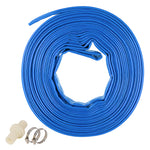 Hose Pipe 1 Inch Reinforced Pvc 20m For Home Pool Drainage Pump Blue | Blue