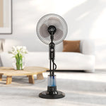Spray Misting Fan, Pedestal Fan W/ Oscillation, Tilt