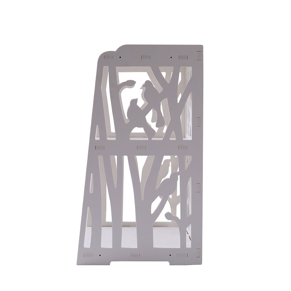 Rustic Small White Bedside Table