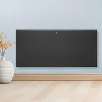 Electric Panel Heater Eco Radiator Grey Wall Mounted & Freestanding Thermostat Control & Setback Timer Lot 20 | 1800w | Grey